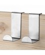 2pcs Stainless Steel Kitchen Cabinet Draw Over Door Hook Clothes Hanger Holder