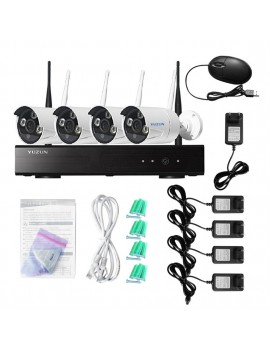 720P Wireless Home Security Camera Monitor NVR Network Remote Monitoring Set